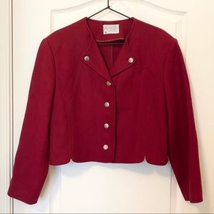 Pendleton cropped wool jacket